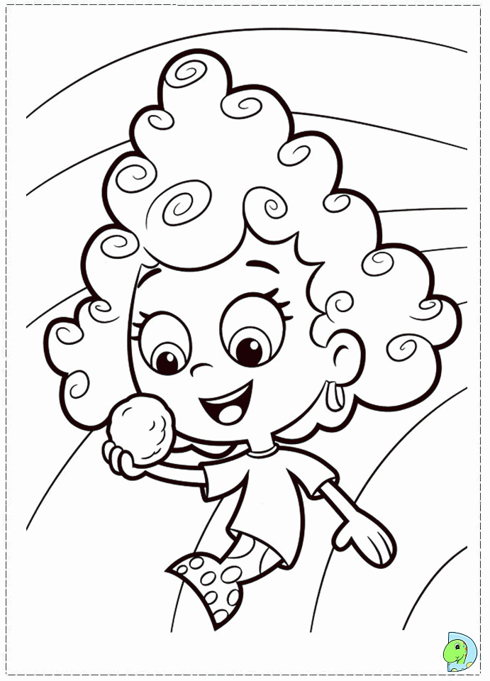 Plansa de colorat cu Bubble Guppies 60 62